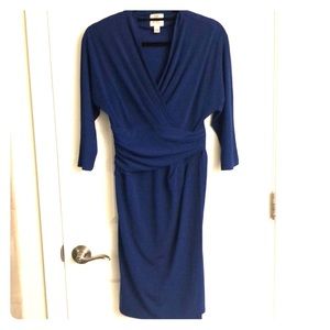 Suzy Chin Dark Navy Draper Dress size 4